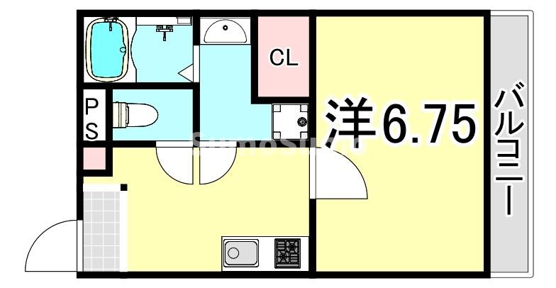 ケイズスクエア尼崎の間取り写真