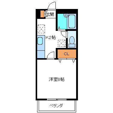 クレール神明の間取り