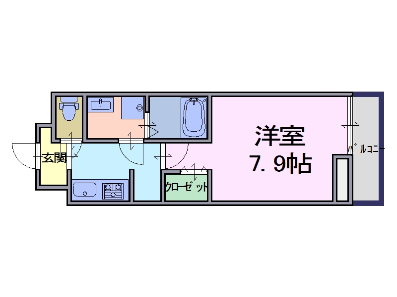 橿原市常盤町のアパートの間取り