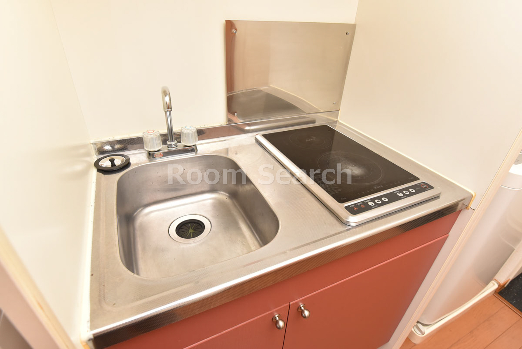 キッチン　2口コンロ、キッチン収納