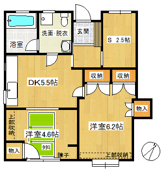 清村ハイツの間取り