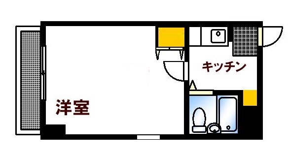 広島市南区出汐のマンションの間取り