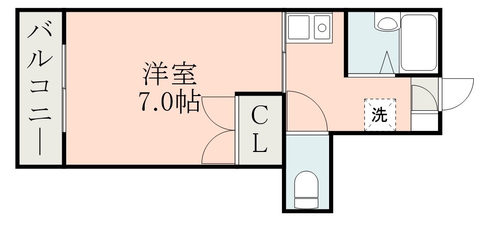 鹿児島市紫原のマンションの間取り