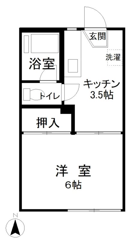 コーポふきの間取り