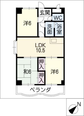 フォレスタ泉の間取り