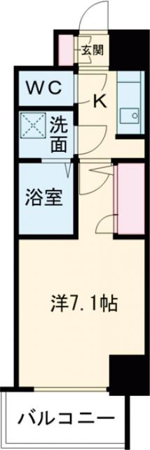 兵庫県神戸市兵庫区佐比江町（マンション）の賃貸物件の間取り