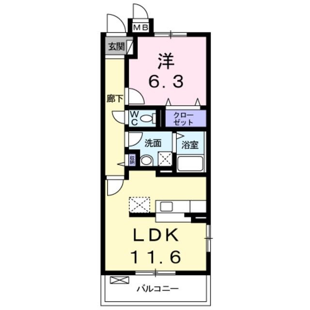 朝霞市宮戸のマンションの間取り