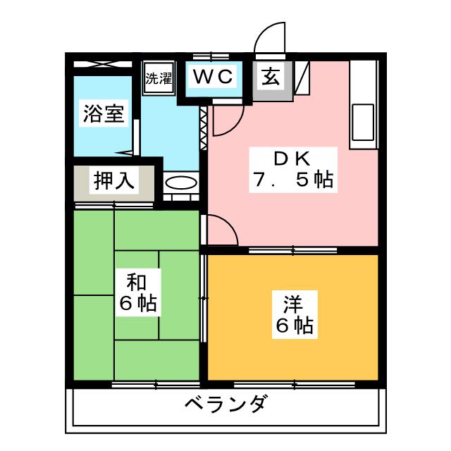 コーポ後藤の間取り