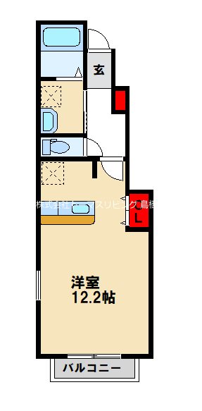 メゾンドゥシャルマン弐番館の間取り