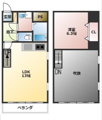 リューレント河原町の間取り