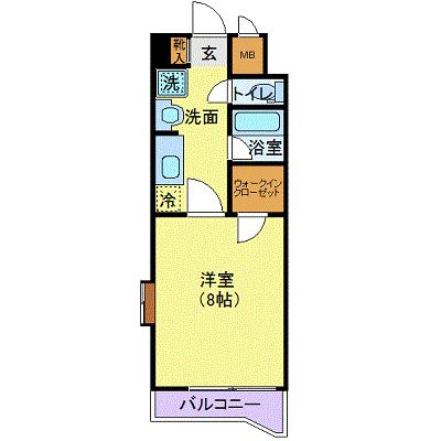 仙台市青葉区上杉のマンションの間取り