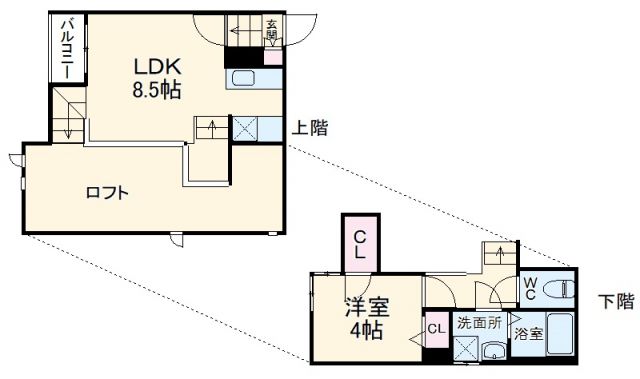 ＣＢ和白フランの間取り