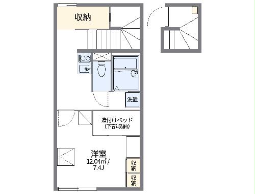 レオパレスＫＡＭＩＩＺＵＭＩの間取り