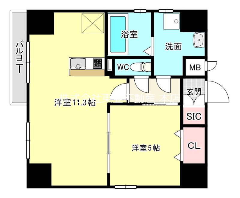 フォーエス紺屋今町の間取り