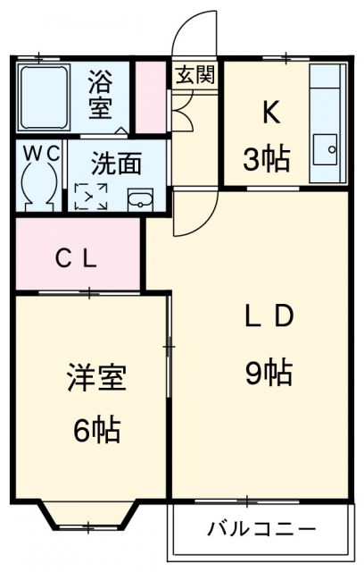 瀬戸市今林町のアパートの間取り