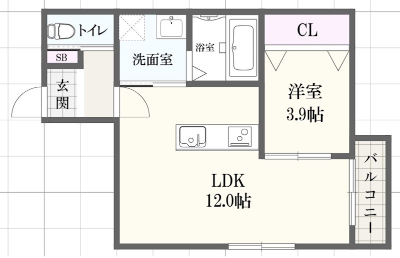 【Breeze Court 曽根の間取り】