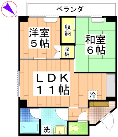 ガーデニアＦＵＪＩの間取り