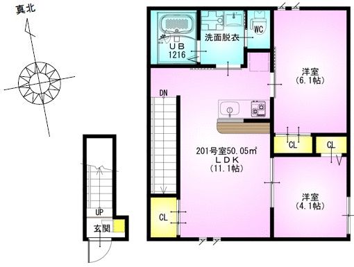 ＶＩＬＬＥＳＴ　溝の口の間取り