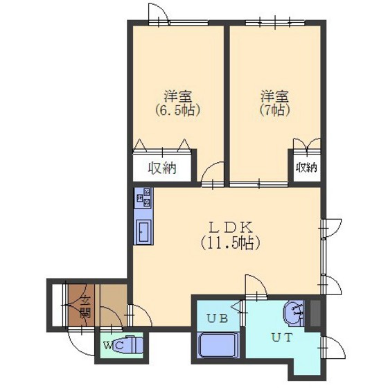 アルカディア２１の間取り