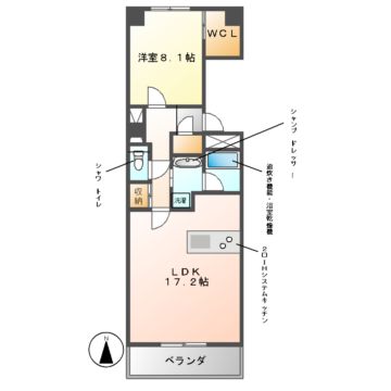 プライムメゾン東桜の間取り