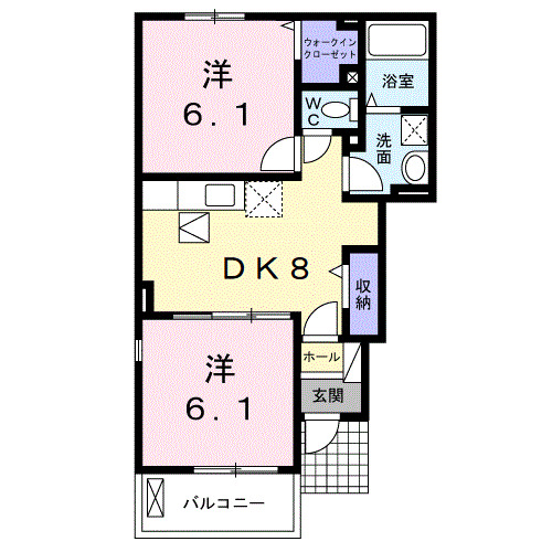 メゾン桜坂IIIの間取り