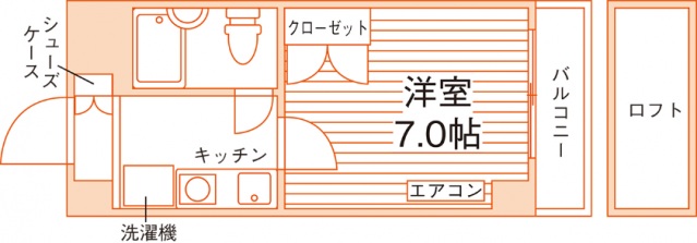 シティパレス京都三条の間取り