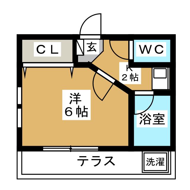 目黒区目黒本町のアパートの間取り