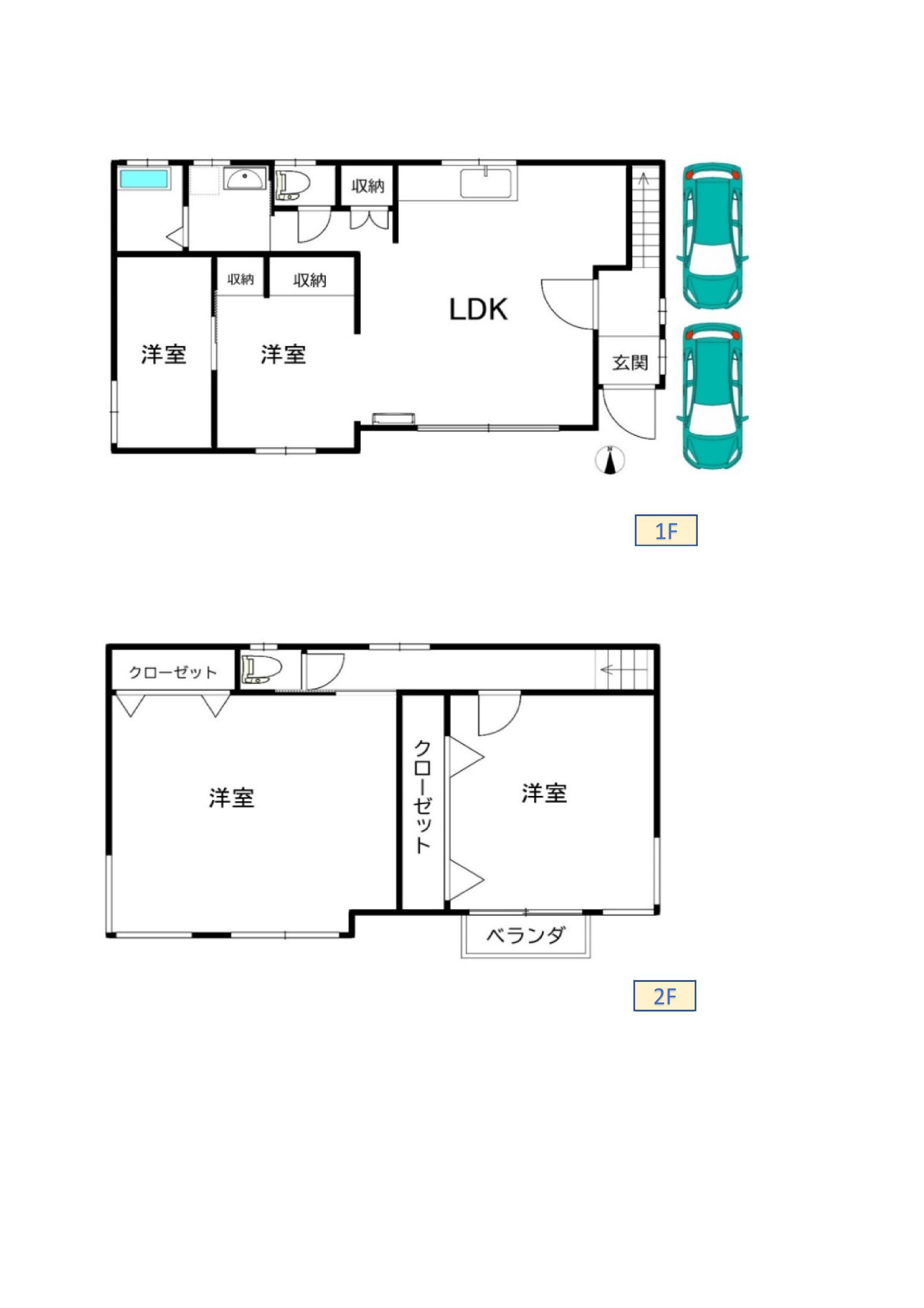 八街市滝台貸家1の間取り写真