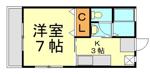 中間市中間のアパートの間取り