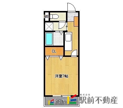 筑紫野市原田のマンションの間取り