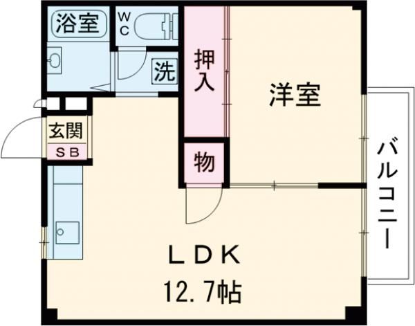 フォブール中西の間取り