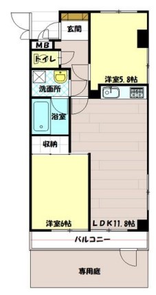 【武蔵村山市伊奈平のマンションの間取り】