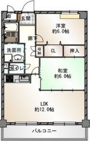 明石市旭が丘のマンションの間取り