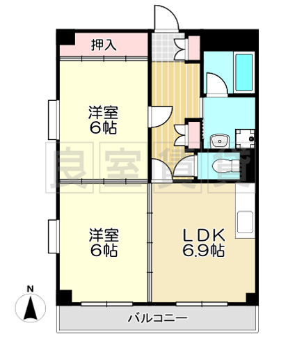 セジュール御幸山の間取り