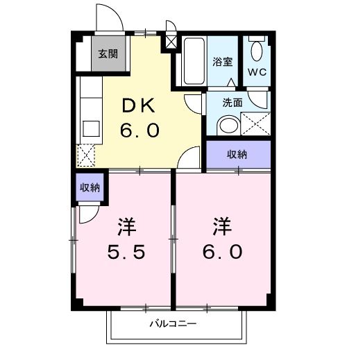 メゾンオンソレイエの間取り