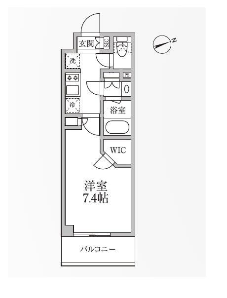 台東区小島のマンションの間取り