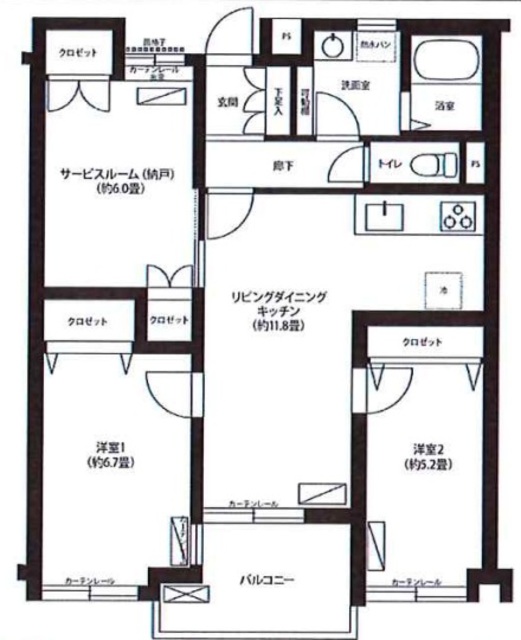 Lsレジデンス高円寺の間取り