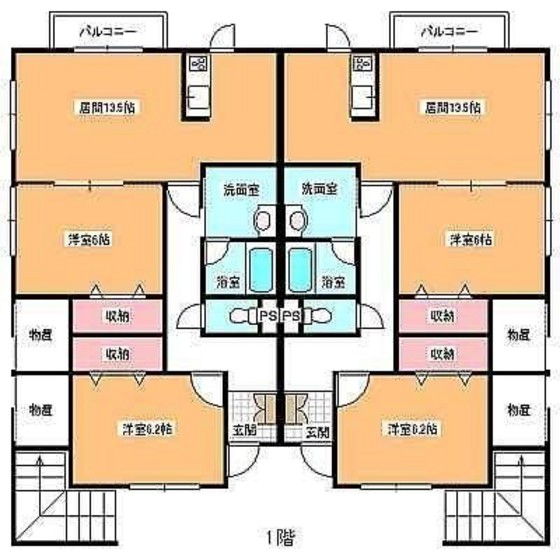 コーポ純　しのり２の間取り