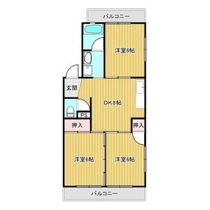 春日井市下条町のマンションの間取り