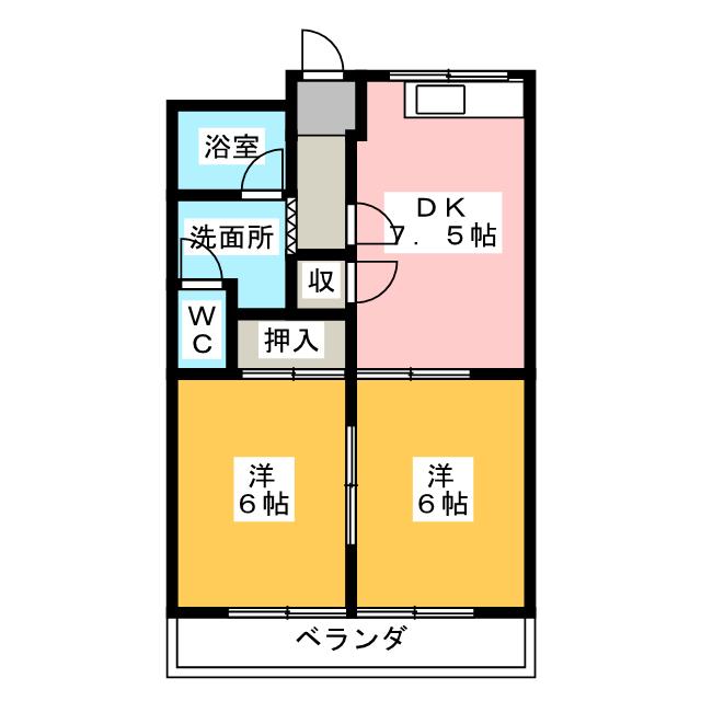 エクセルハイム　マルエイの間取り