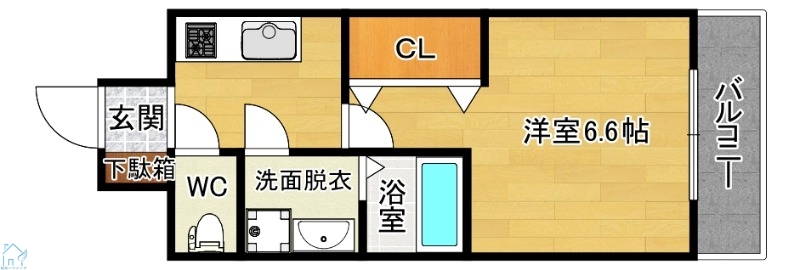 S-RESIDENCE上新庄ascentの間取り