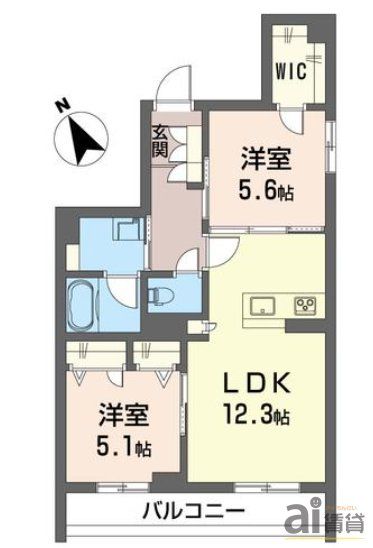 シャーメゾンコミノスの間取り