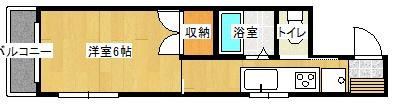 呉市本通のマンションの間取り