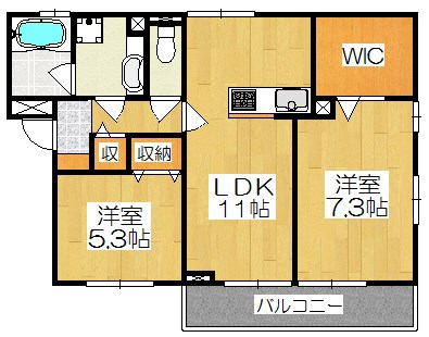 ヴィクトワールカナガサキの間取り