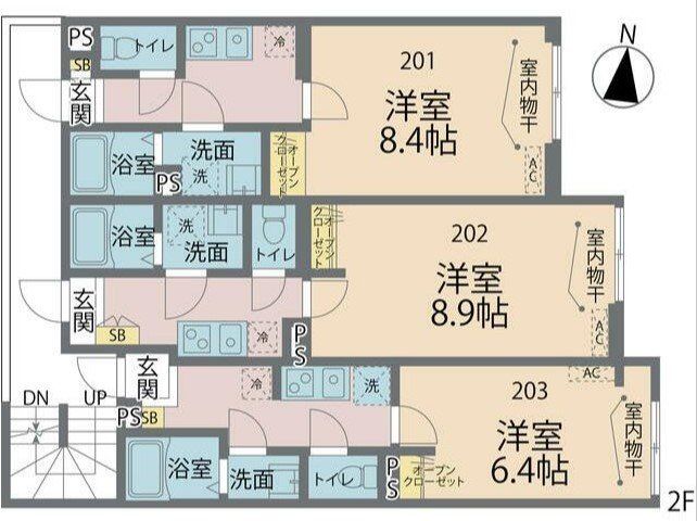 カインドネス新秋津の間取り