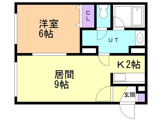 札幌市白石区菊水七条のアパートの間取り