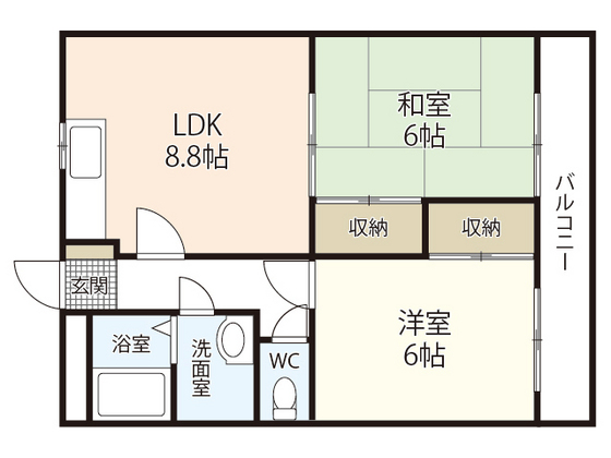 ファミーユ参番館の間取り