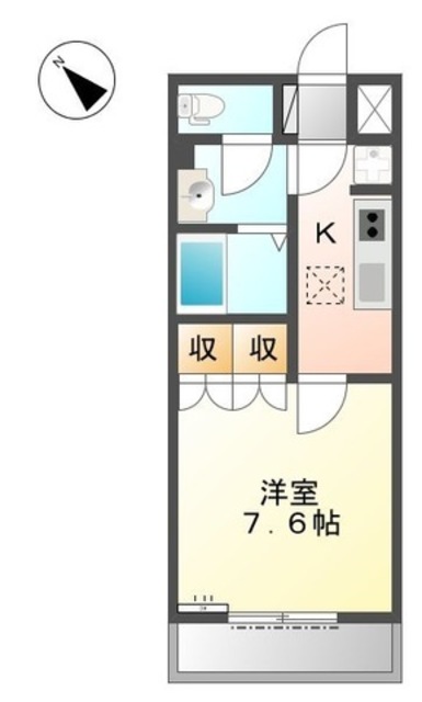 和歌山市北島のアパートの間取り