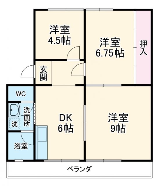 サンパーク奥村の間取り