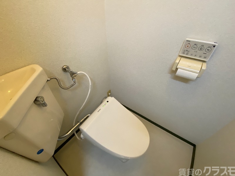 トイレ　トイレも綺麗にお使いいただけます。